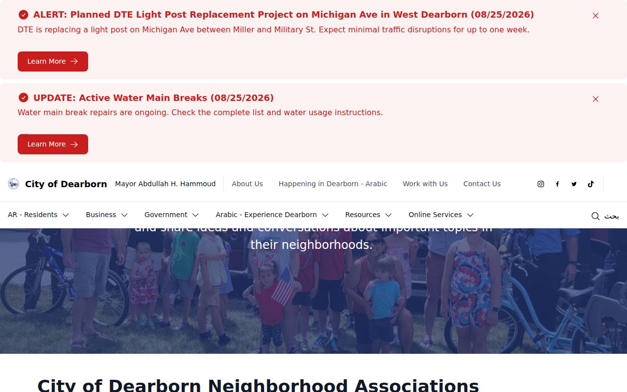 Dearborn neighbors neighborhood association contacts